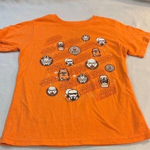 Disney X Star Wars - 5/6yr - short sleeve Kids Tee in Vibrant Orange